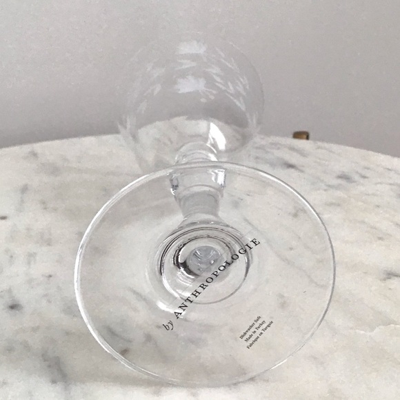 Anthropologie Handcrafted Wine Glasses Set of Four Rare NIB - Picture 12 of 12